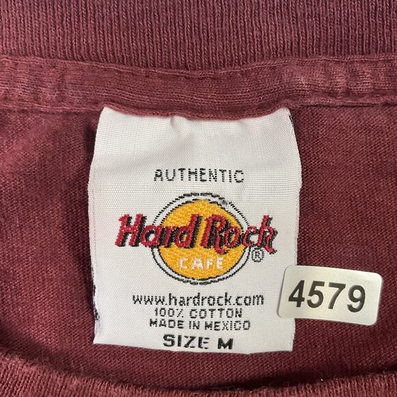 Hard Rock Cafe Men Shirt M Maroon Kona Hawaii Graphic Logo All Is One Big & Tall - Picture 2 of 7